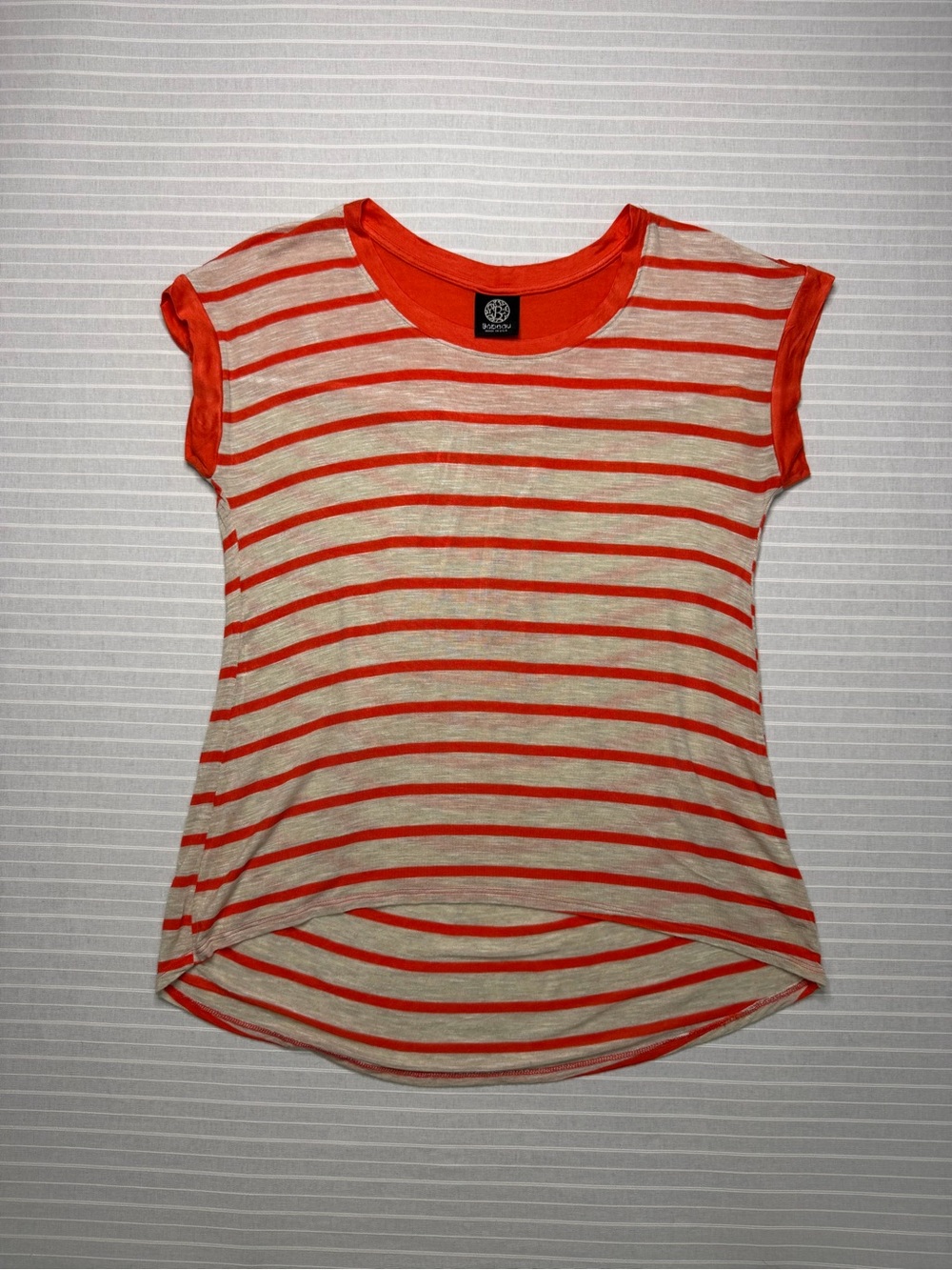 Babeau Striped Hi-Low Top – Size Small